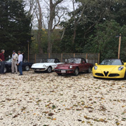 A few shotos of our cars in our private parking lot at the Wicked Oysterless Restaurant